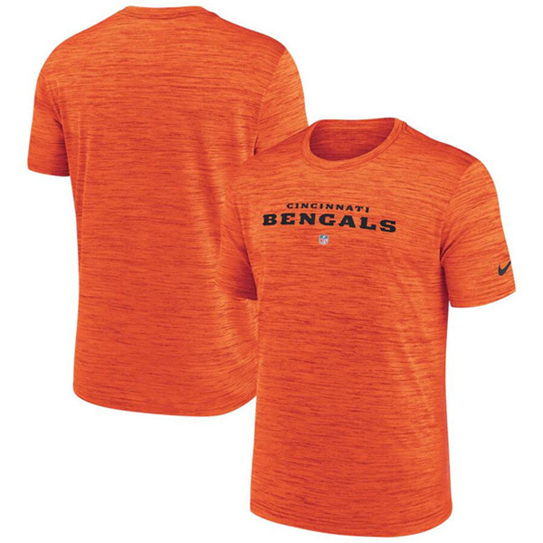 Men's Cincinnati Bengals Orange Velocity Performance T-Shirt